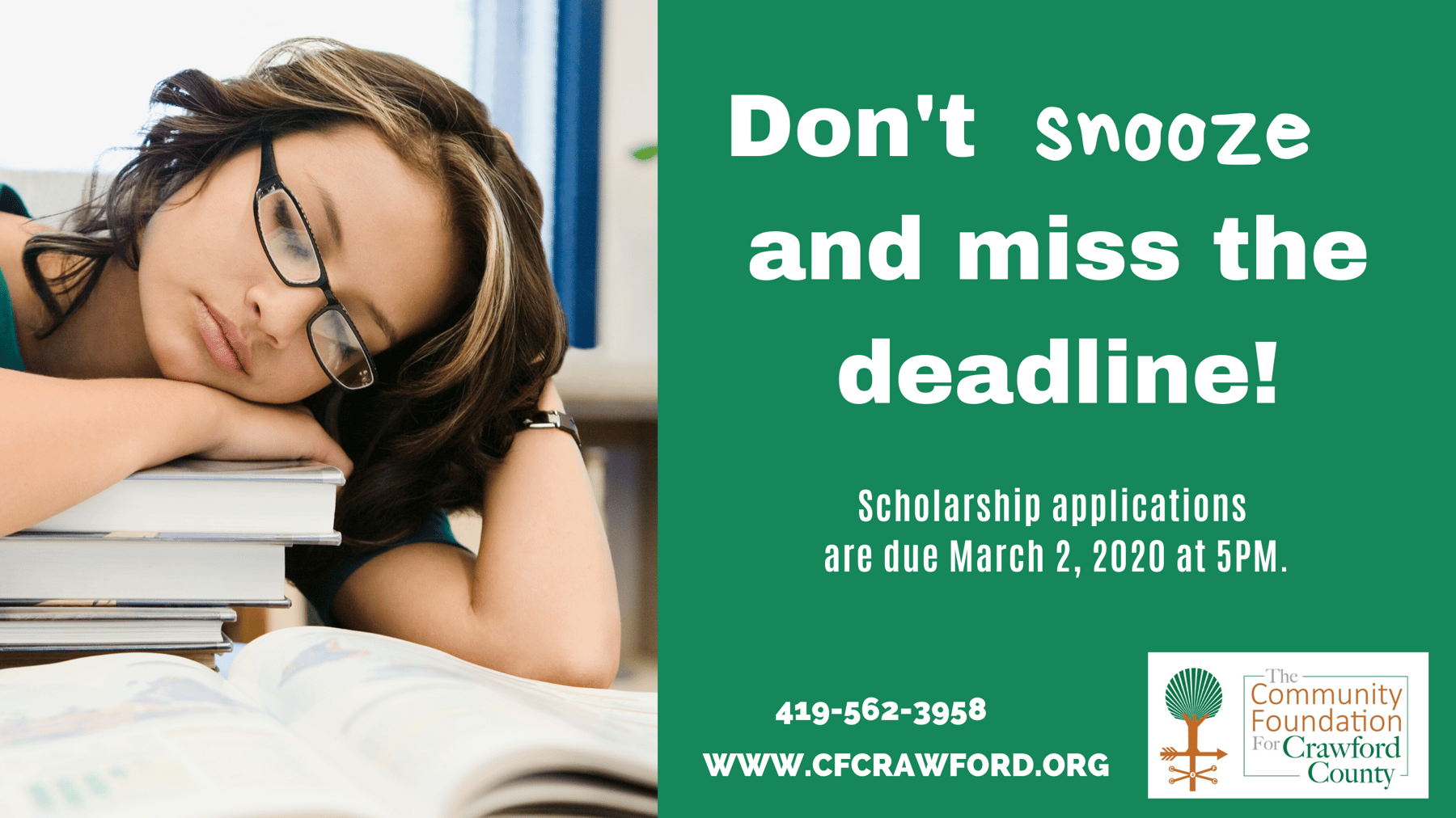 what is the deadline to submit your scholarship application